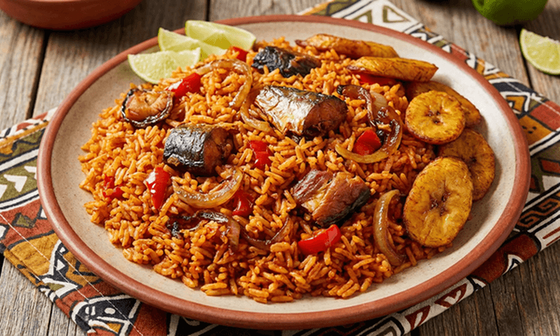 Jollof Rice & Smoked Fish